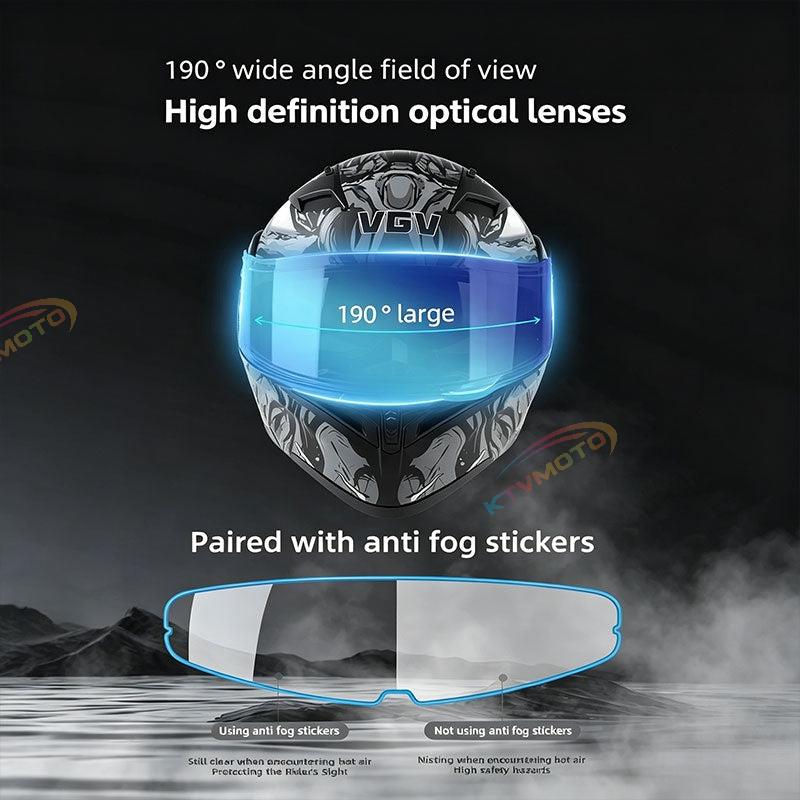 Carbon fiber modular flip-top motorcycle helmet-I47