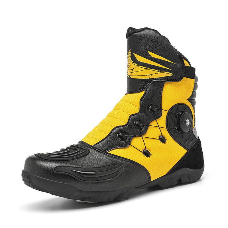 High-top motorcycle riding boots-K134