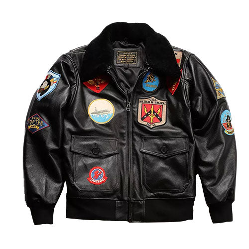 G1 flying cowhide jacket genuine leather casual jacket-A2