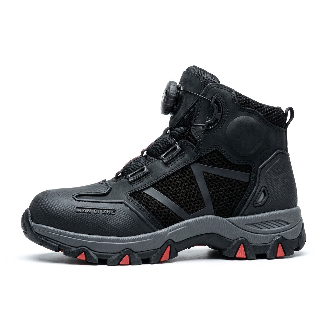 Black Breathable Steel Toe Work Safety Boots Mesh-K32