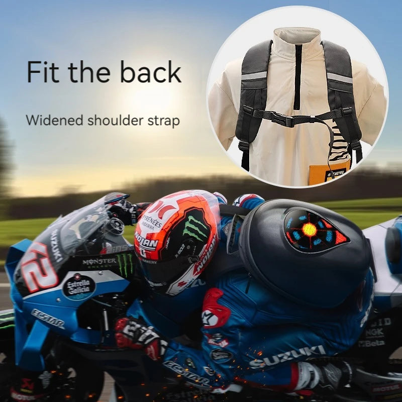 DIY LED Hard Shell Cycling Backpack-W13