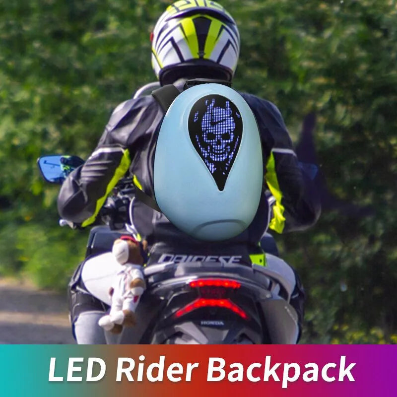 DIY LED Hard Shell Cycling Backpack-W13