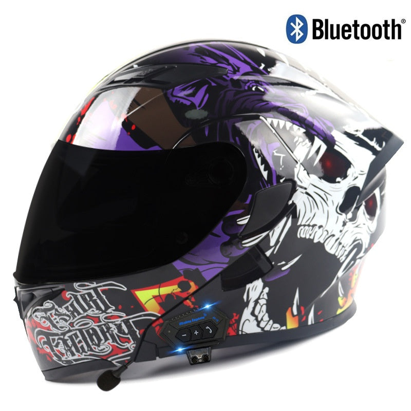 Windproof and noise-reducing full-face racing helmet-I92