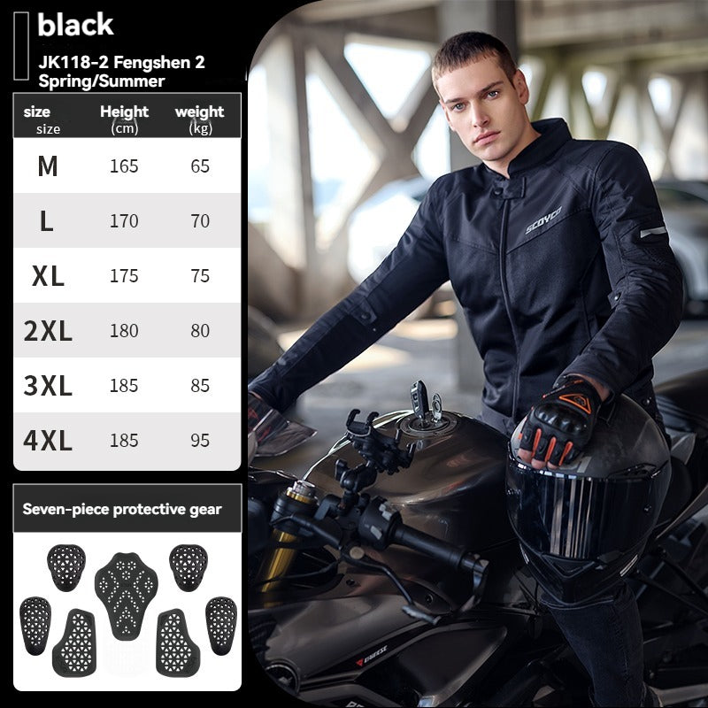 Summer mesh breathable off-road motorcycle riding jacket-JW118