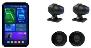 Motorcycle Recorder Dual Recording BSD 77G Millimeter Wave Radar-P09