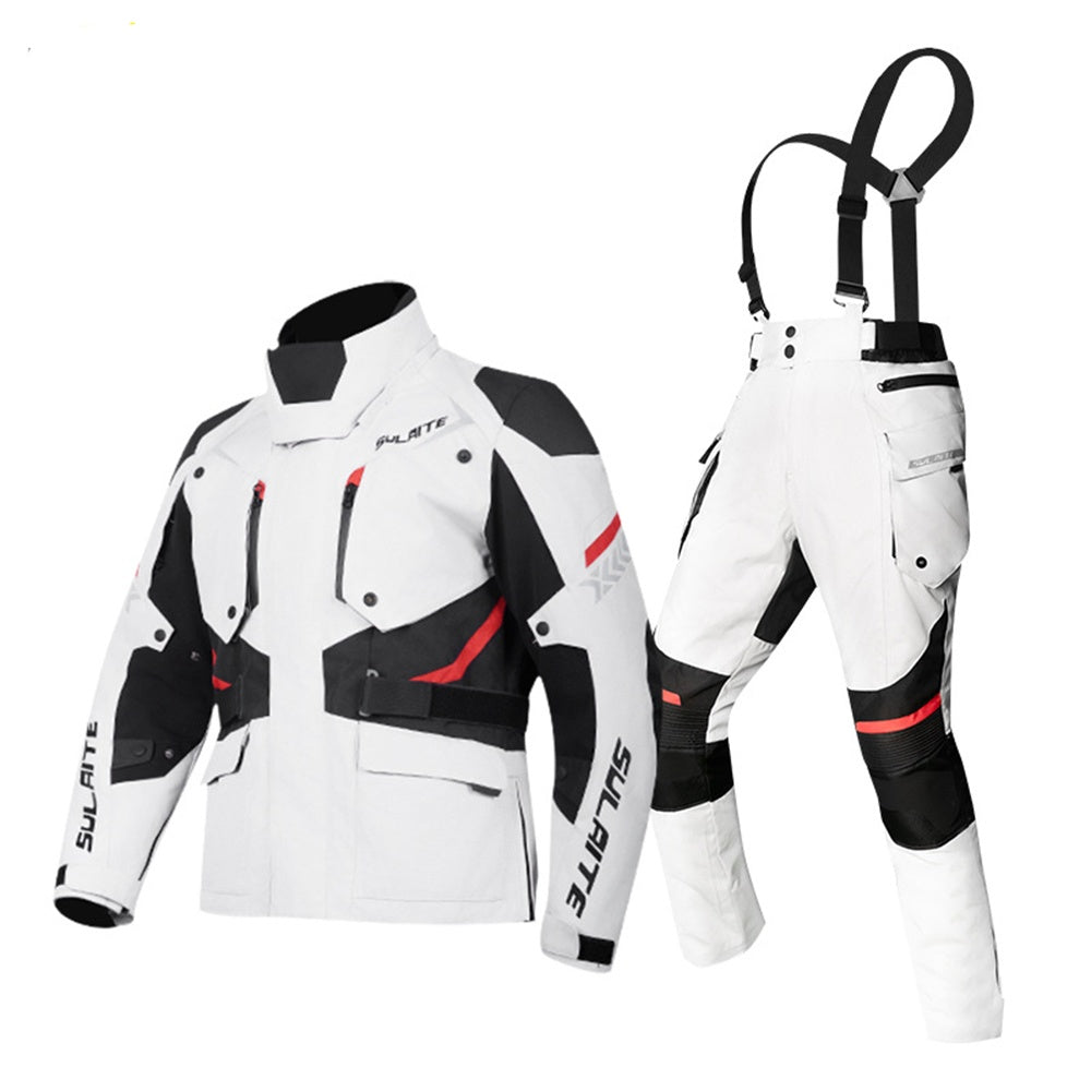 Motorcycle rally windproof and anti-fall racing suit suit-J18