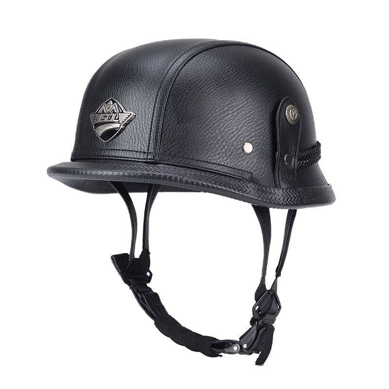 Pedal German Steel Helmet Cruise Retro Half Helmet - I15