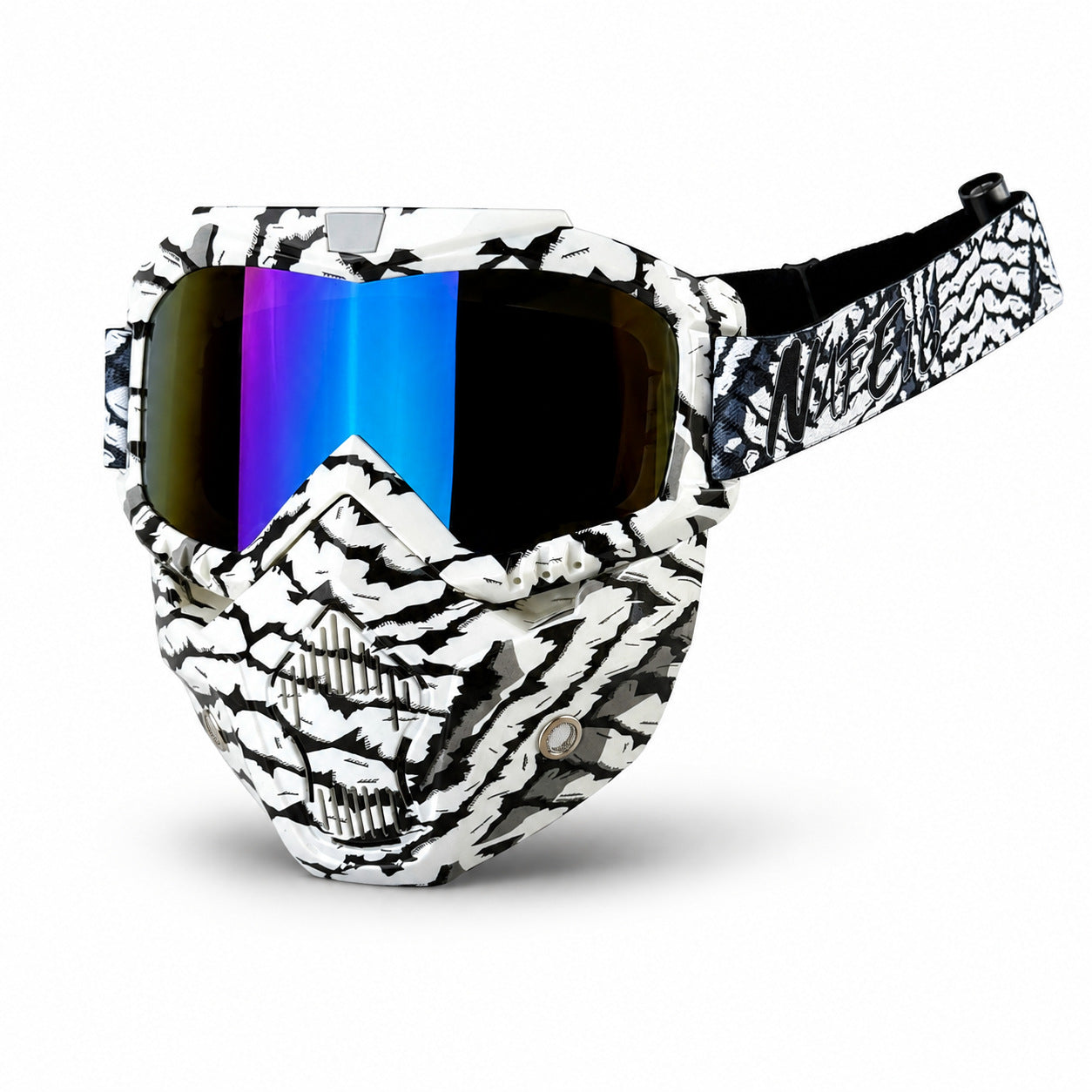 Motorcycle Riding Goggles and Protective Face Mask-H02