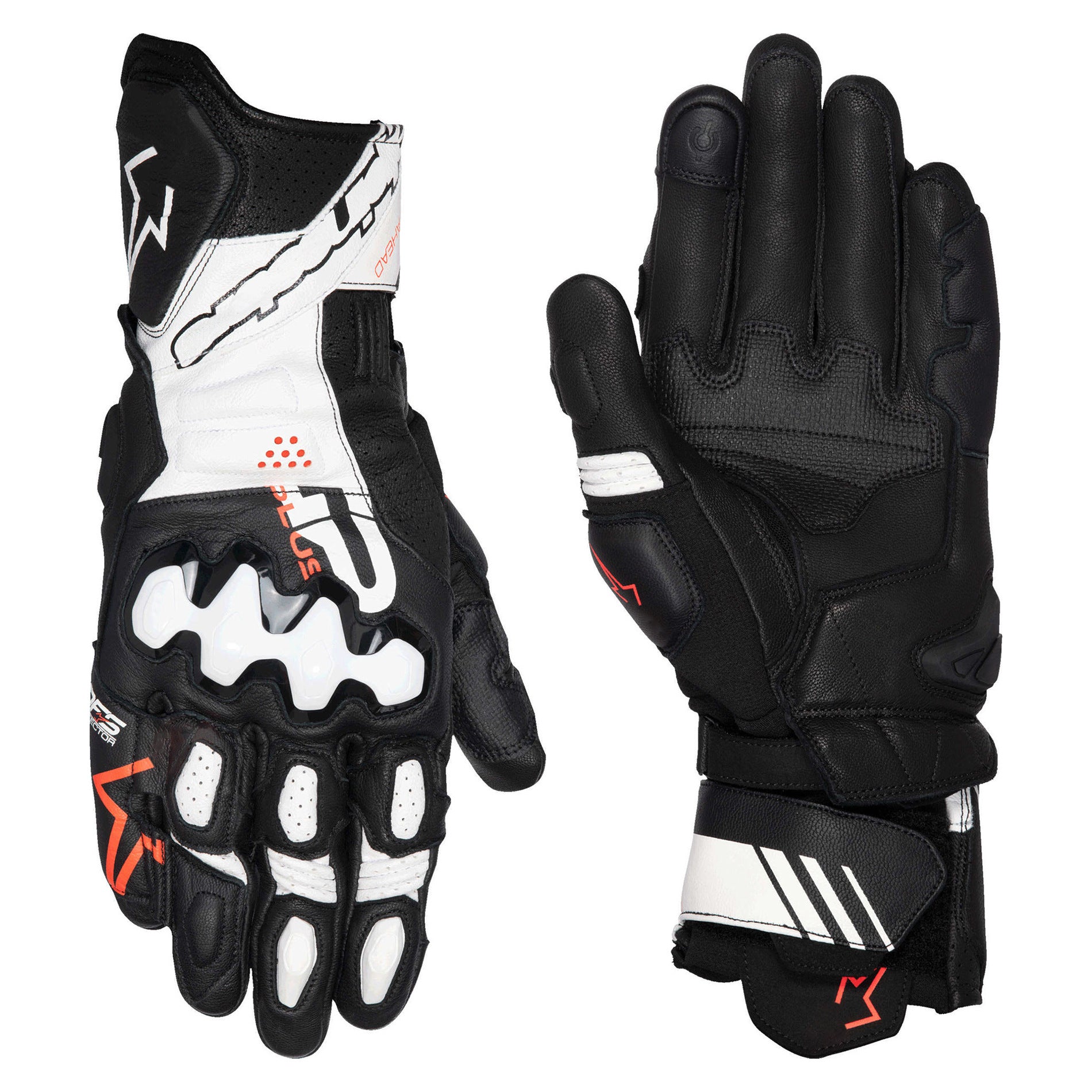 Motorcycle sheepskin touchscreen protective riding long gloves-G98