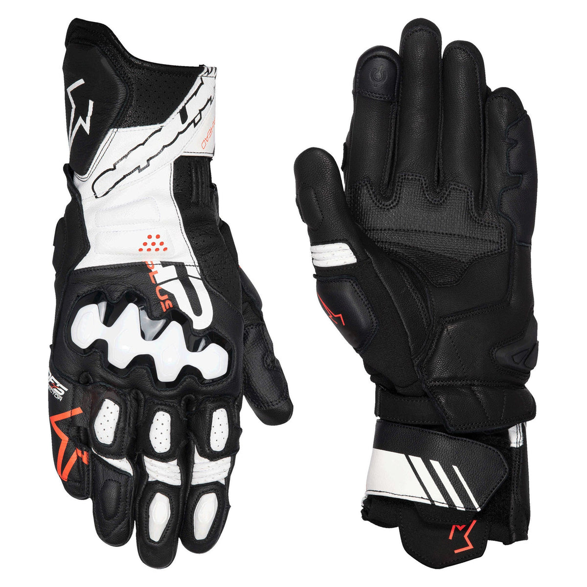 Motorcycle sheepskin touchscreen protective riding long gloves-G98