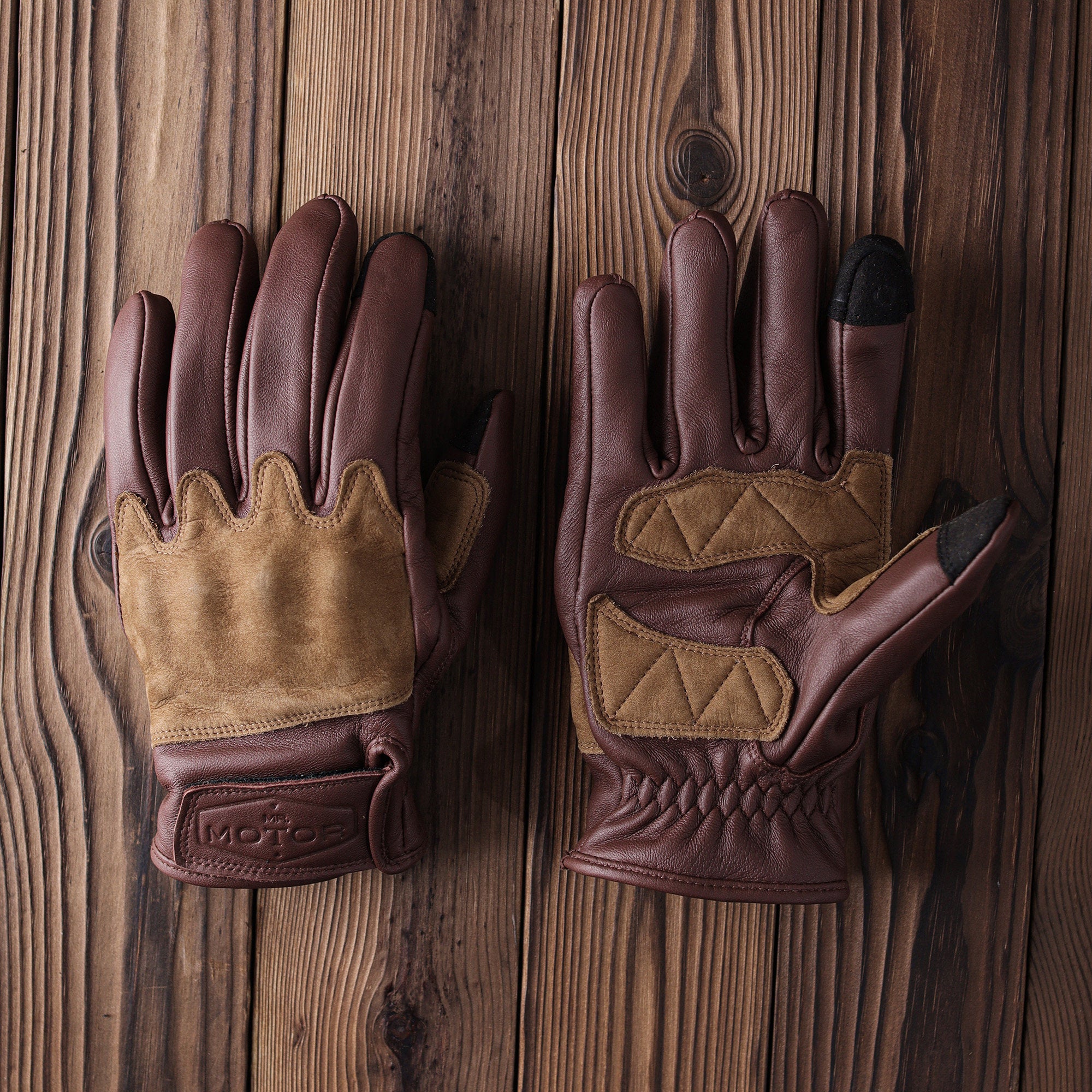 Vintage sheepskin motorcycle gloves-G40