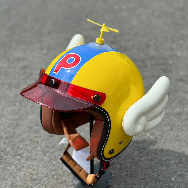 Retro motorcycle helmet three-quarter helmet-I33