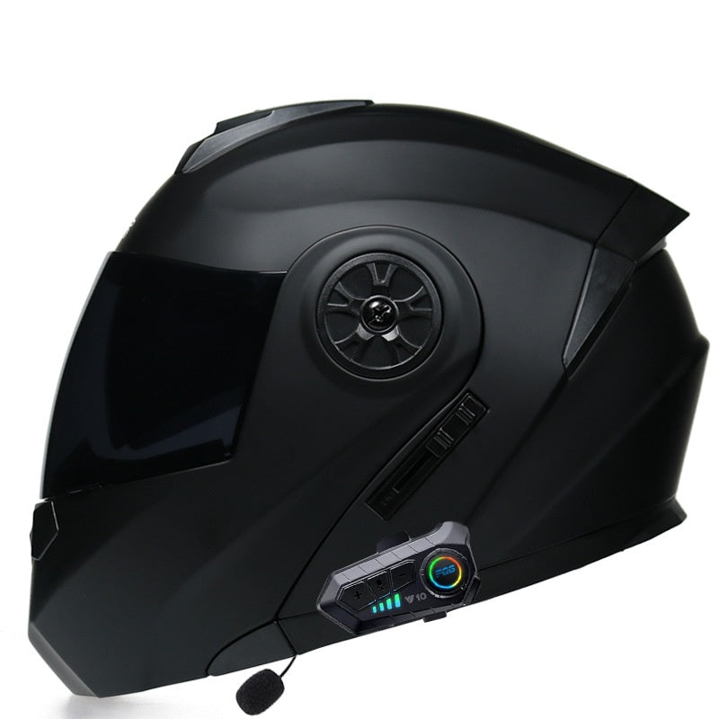 Dual-Visor Bluetooth Flip-Up Motorcycle Helmet - I232