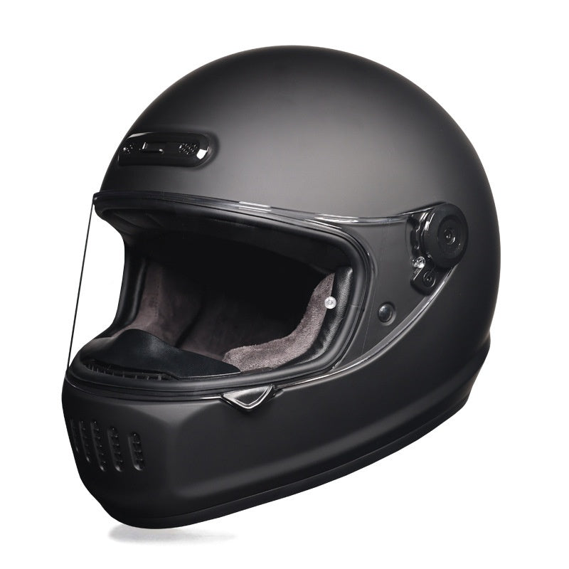 Retro full-face cruiser helmet-I237