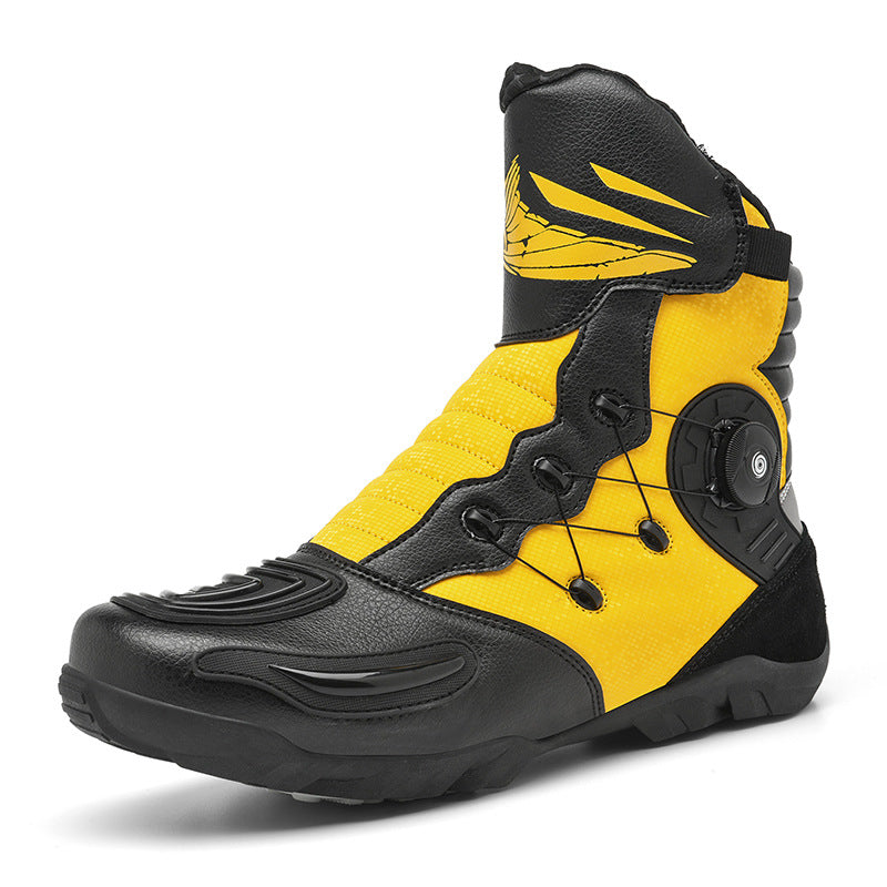 High-top motorcycle riding boots-K134