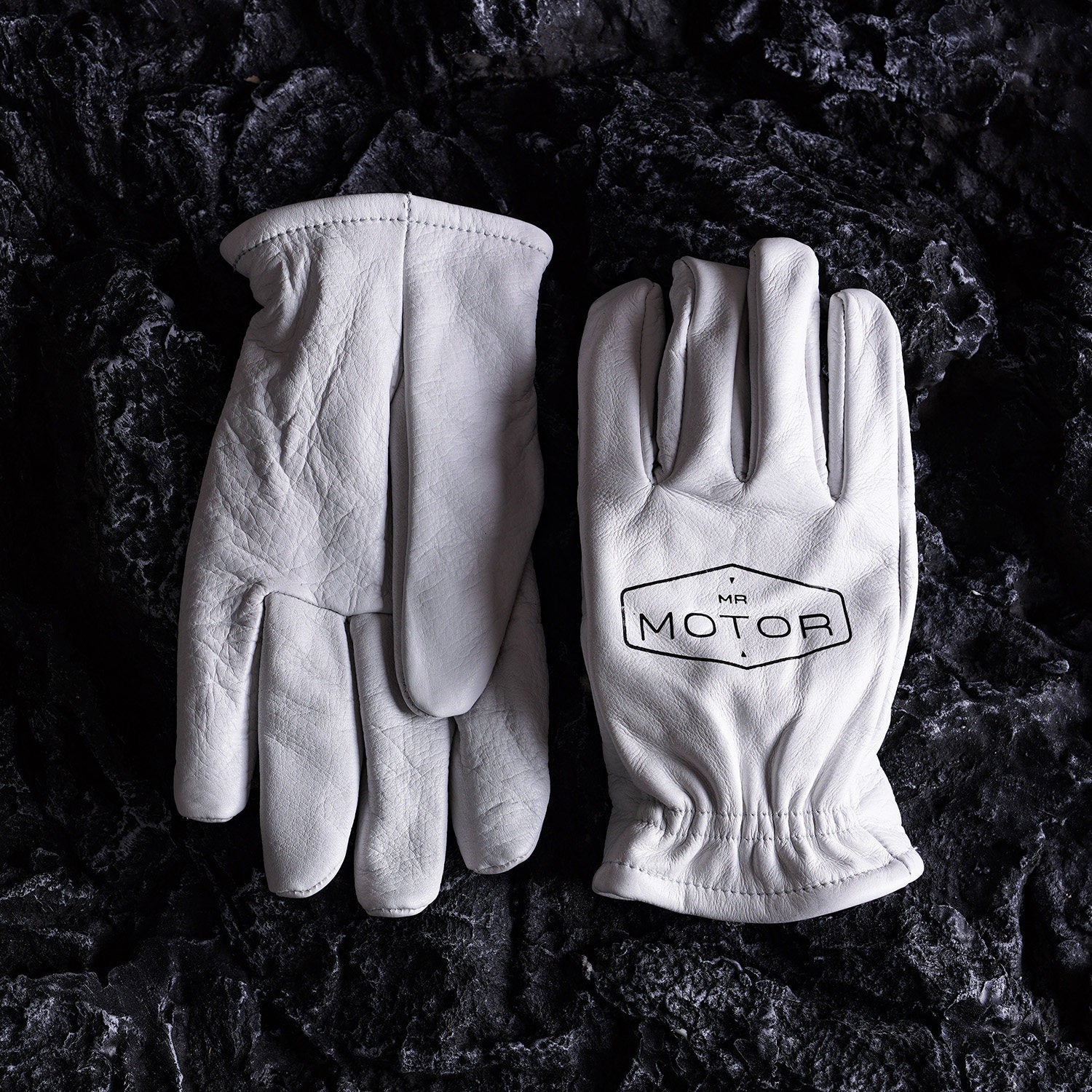 Retro frosted cowhide outdoor cycling gloves-G38