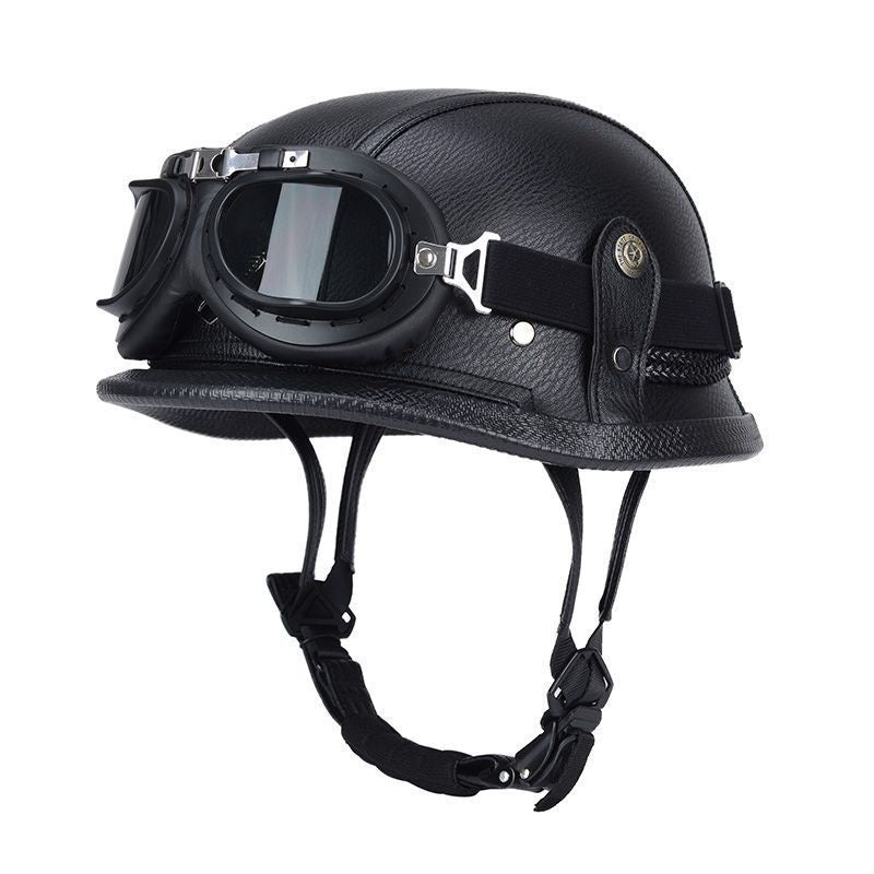 Pedal German Steel Helmet Cruise Retro Half Helmet - I15