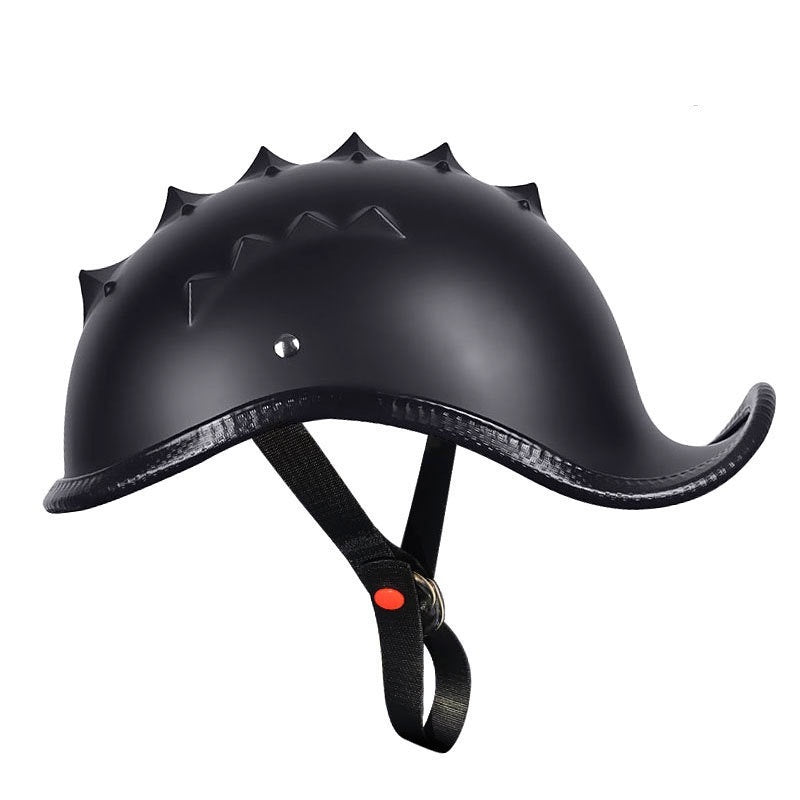 KTVMOTO Vintage Motorcycle Half Helmet with Mohawk Design for Riders-I276