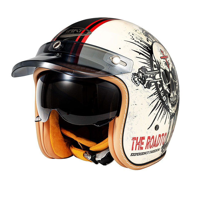 Retro open-face motorcycle helmet- I30