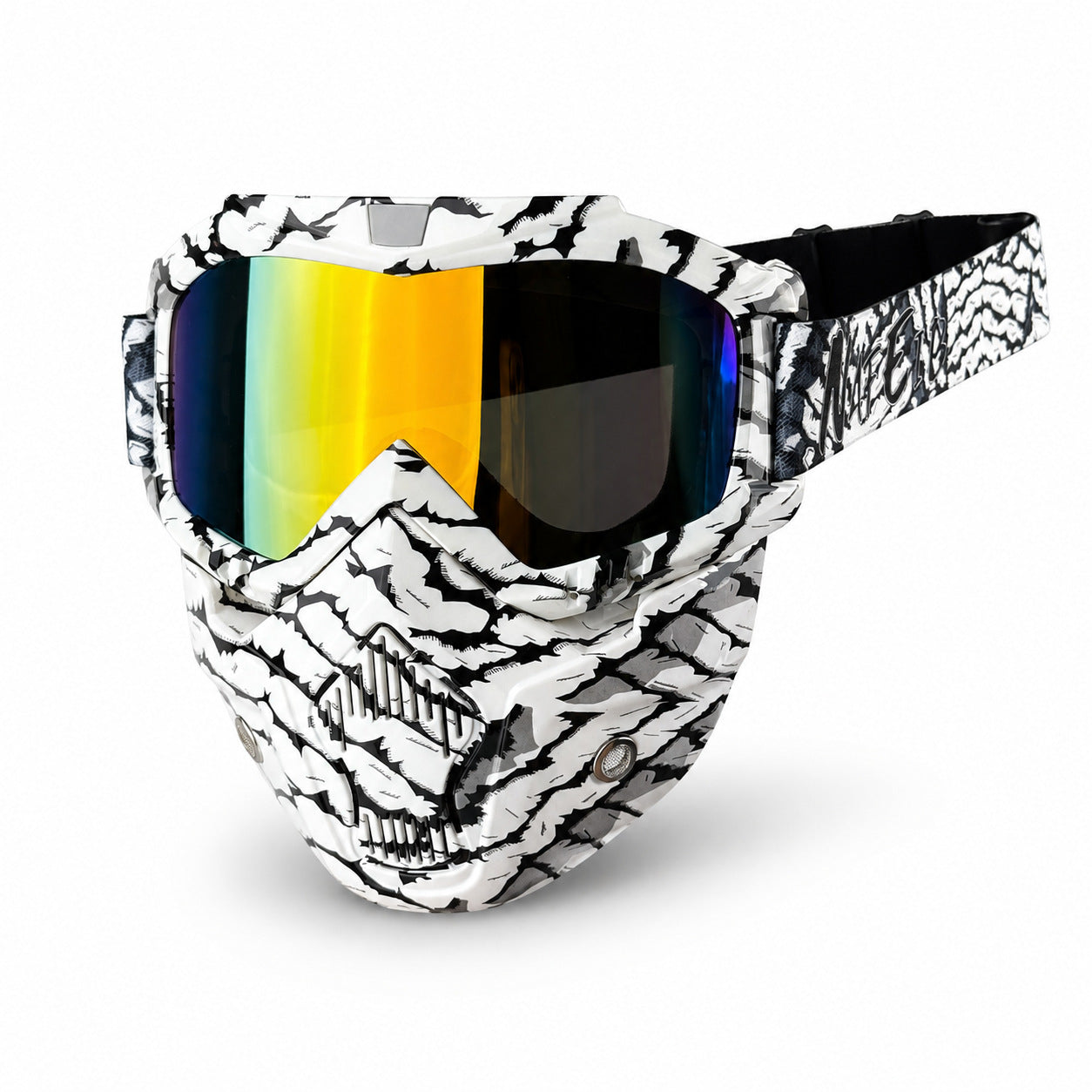 Motorcycle Riding Goggles and Protective Face Mask-H02