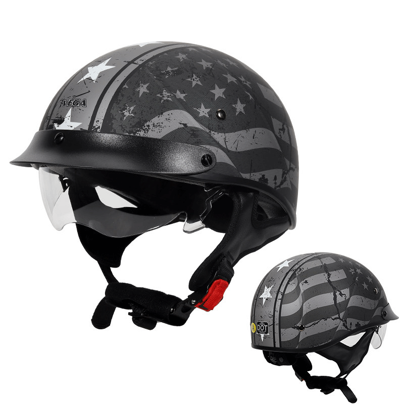 Retro motorcycle helmet-I38