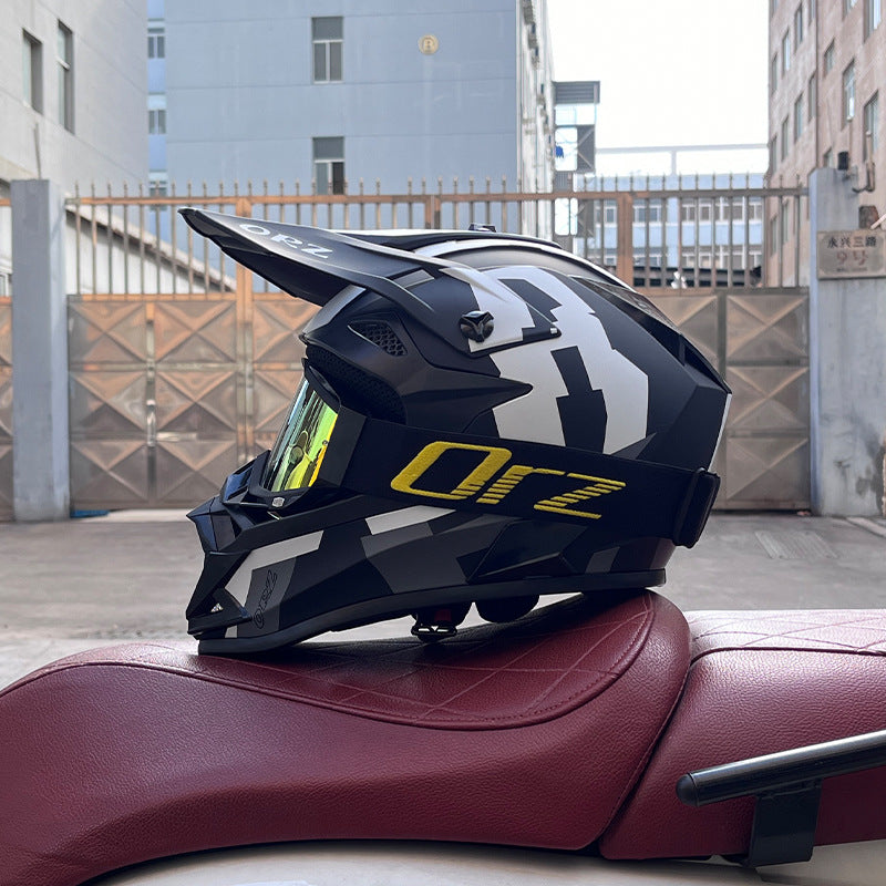 KTVMOTO Off-Road Motocross Helmet with Goggles for Dirt Bike Riding-I256