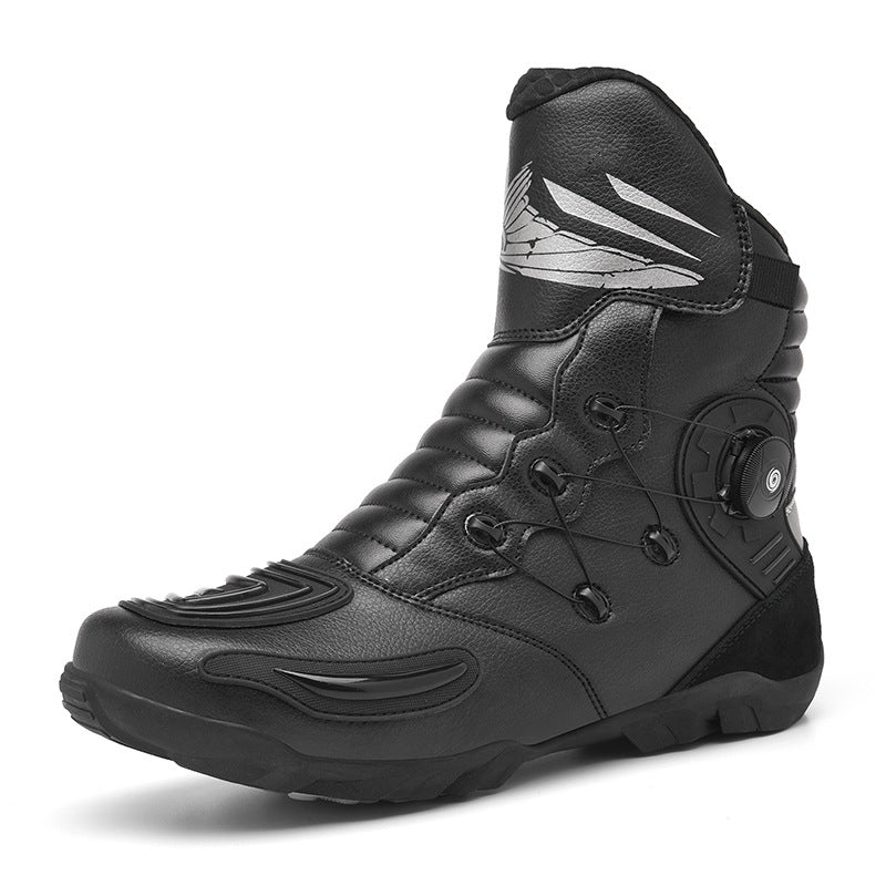 High-top motorcycle riding boots-K134