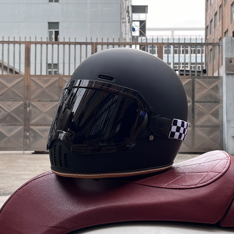 Retro cruiser motorcycle helmet-I217