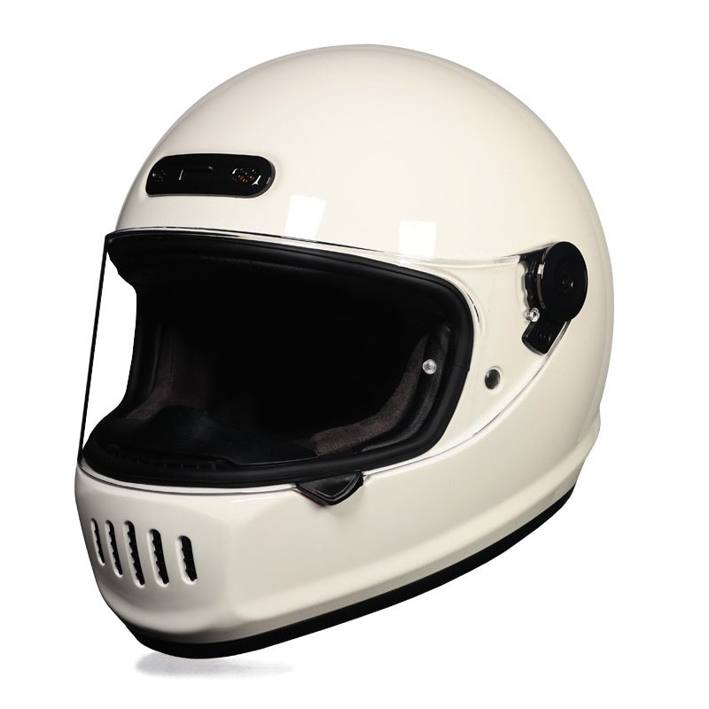 Retro full-face cruiser helmet-I237