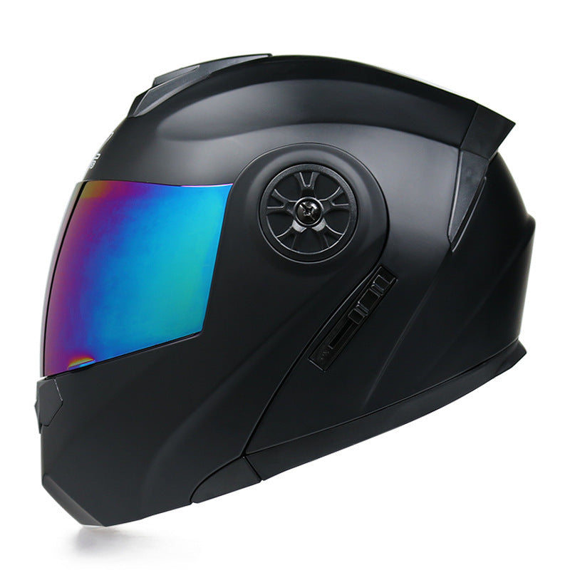 Dual-lens flip-up helmet anti-fog-I187