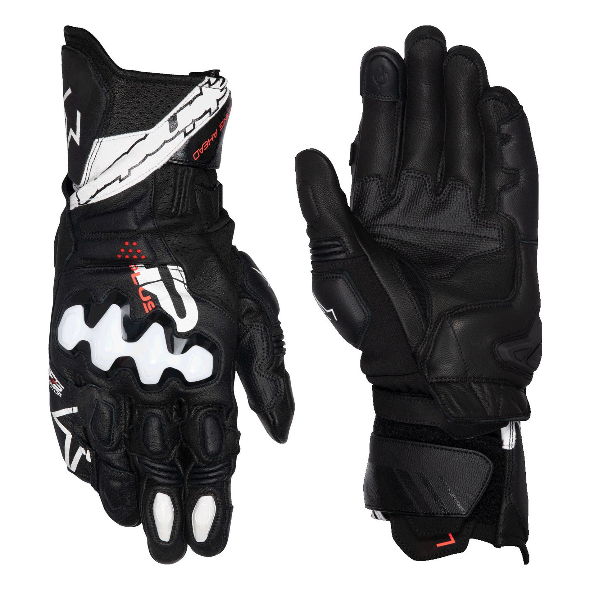 Motorcycle sheepskin touchscreen protective riding long gloves-G98