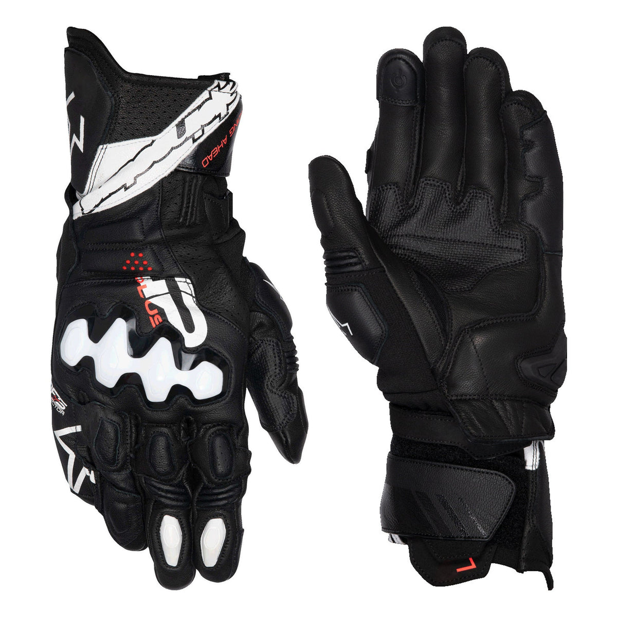 Motorcycle sheepskin touchscreen protective riding long gloves-G98