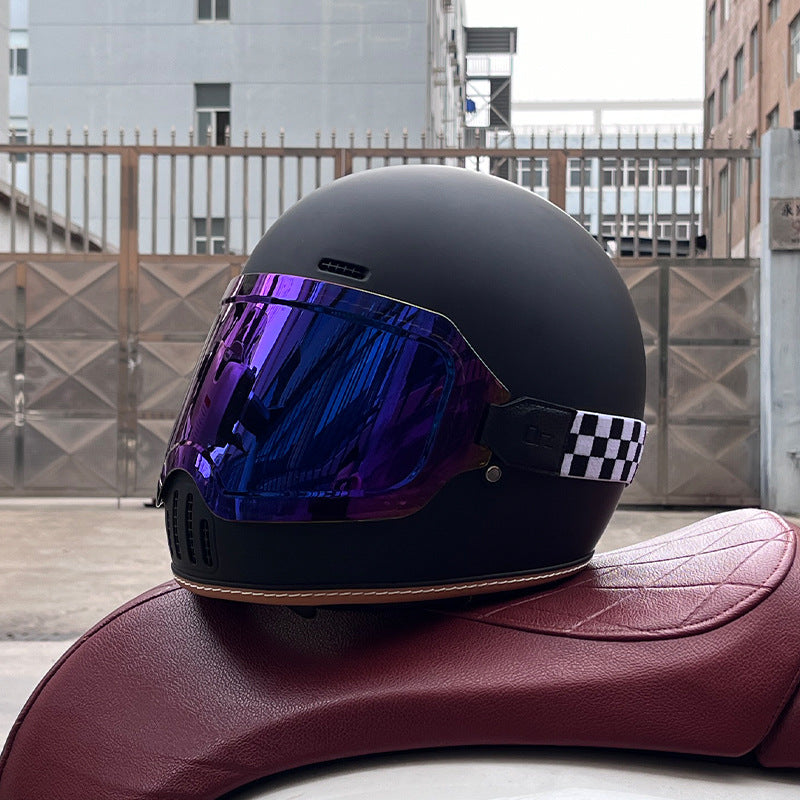 Retro cruiser motorcycle helmet-I217