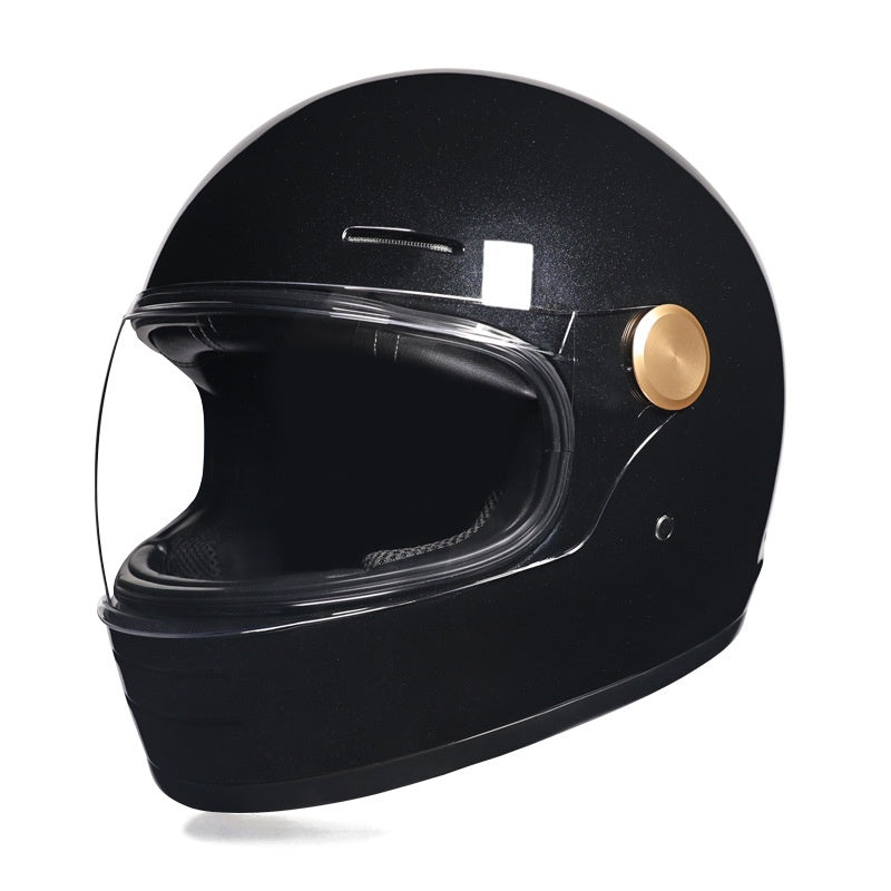 Retro-style full-face cruiser motorcycle helmet-I250