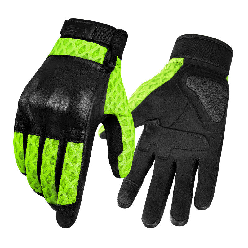 Motorcycle riding gloves with large mesh-G76