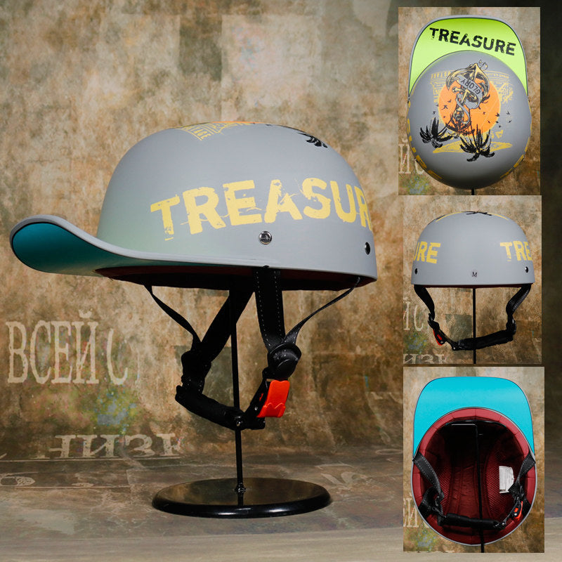 Retro-style duckbill helmet-I248