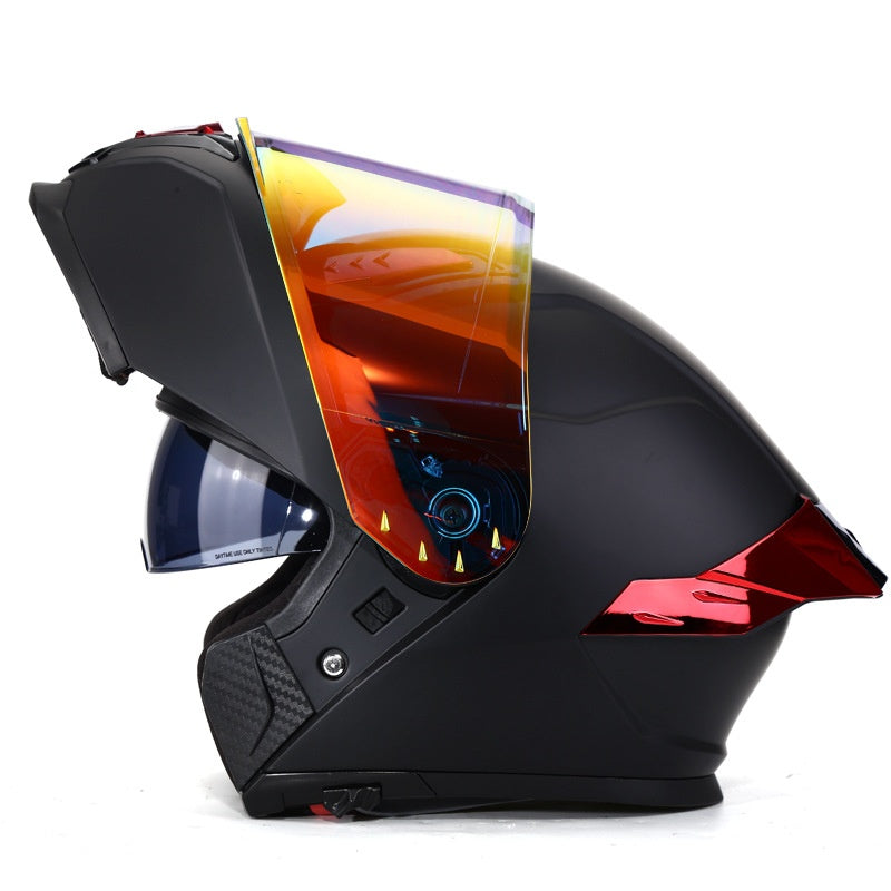 Flip-Up Modular Motorcycle Helmet — Dual Visors-I88