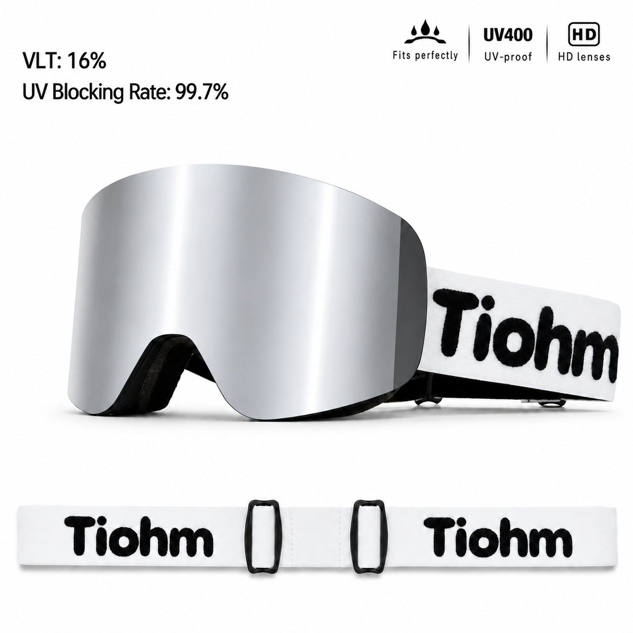 Magnetic flip-top anti-fog double-layer motorcycle goggles-H39