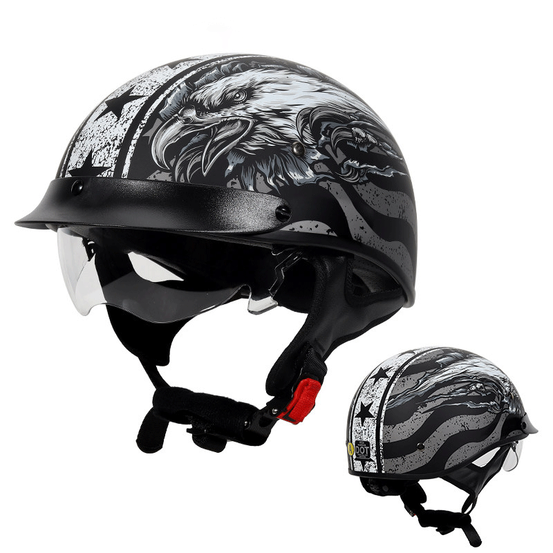 Retro motorcycle helmet-I38