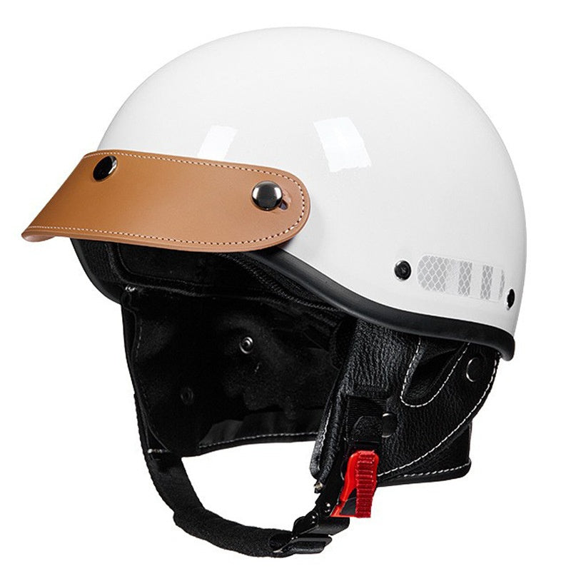 Retro cruiser half helmet with earmuffs- I16