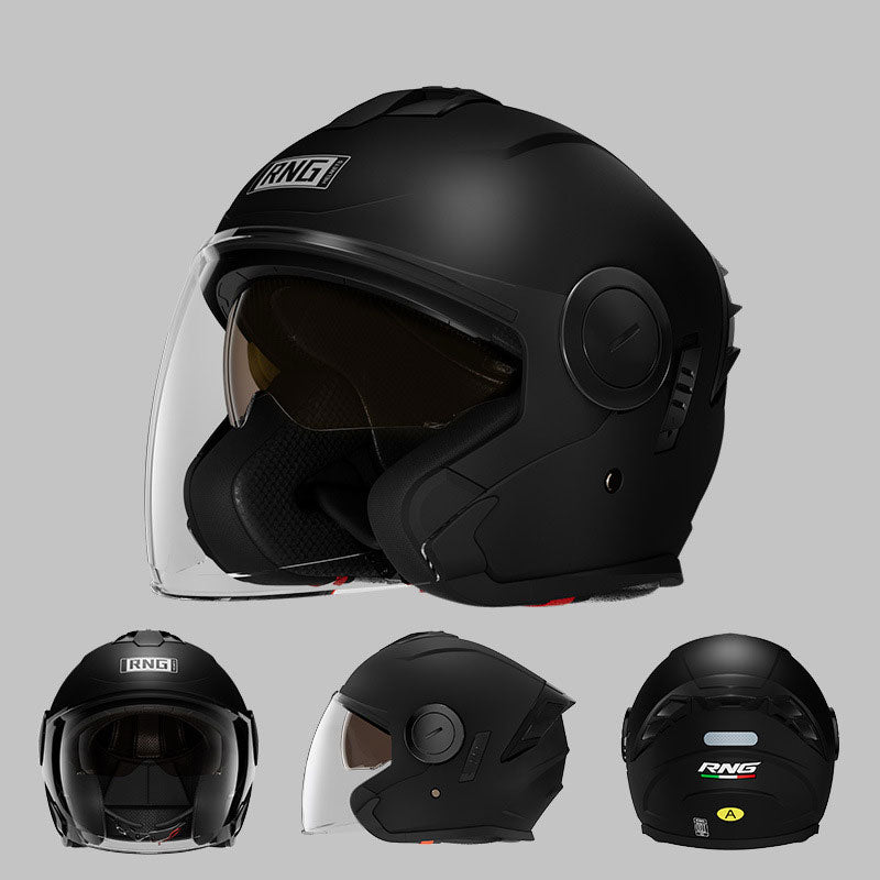 Motorcycle helmet with high-definition dual lenses-I77