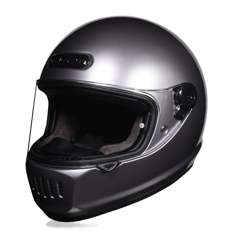 Retro full-face cruiser helmet-I237