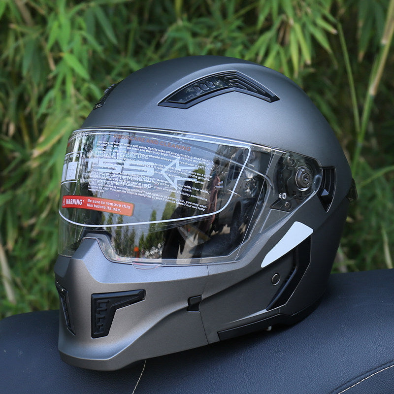 DOT-Certified Modular Motorcycle Helmet (Convertible Full-Face)-I165