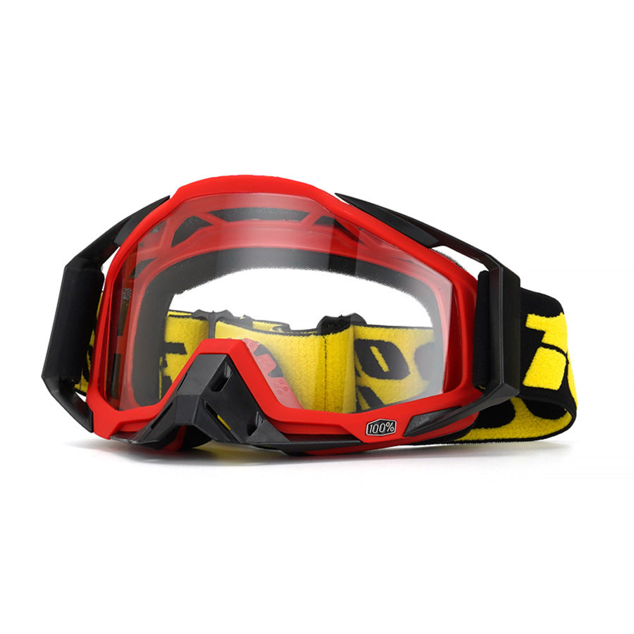Unisex Motocross Goggles – Red Tones-H07