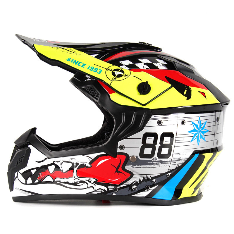 Graffiti Motocross Full Helmet-I83