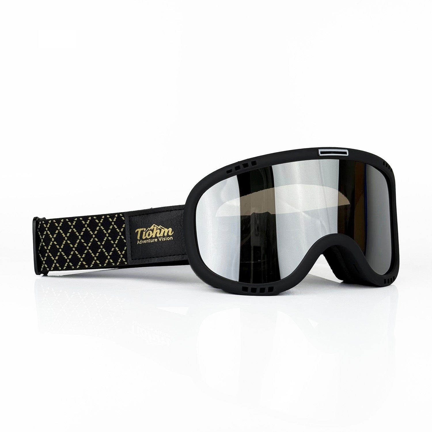 Retro motorcycle helmet with high-definition goggles-H35