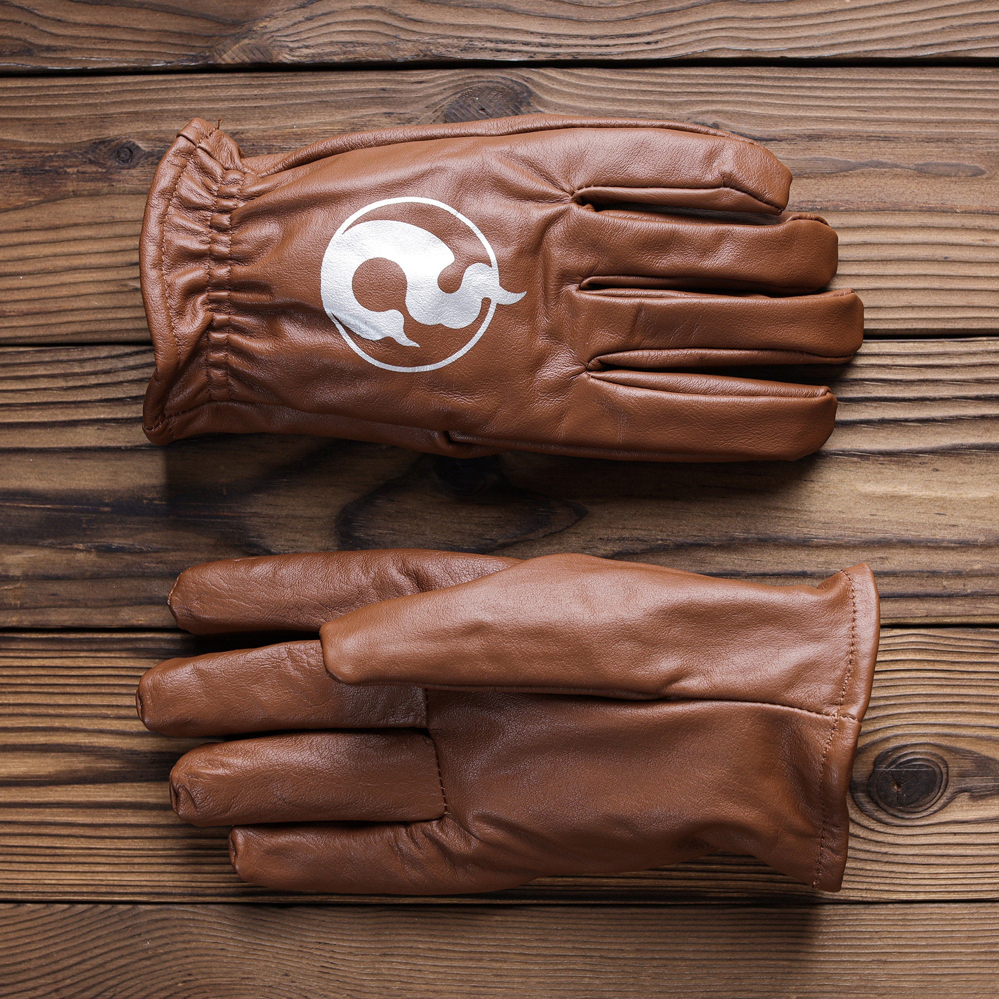 Retro frosted cowhide outdoor cycling gloves-G38