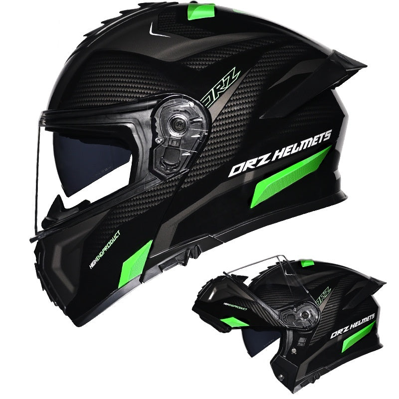 Flip-up helmet dual-lens motorcycle helmet-I175