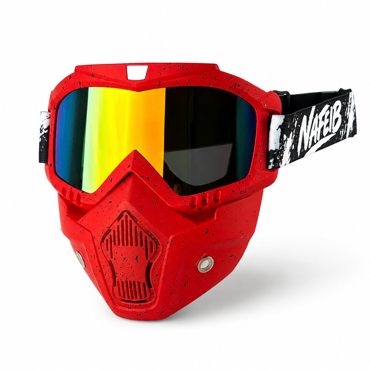Motorcycle riding mask helmet goggles detachable face shield-H48