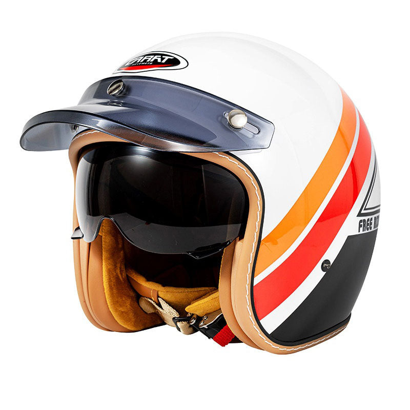 Retro open-face motorcycle helmet- I30